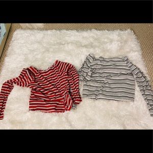 A duo of long sleeve shirts